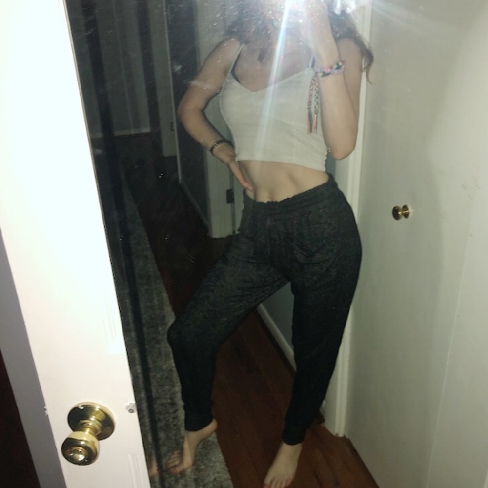 BLACK Speckled Joggers